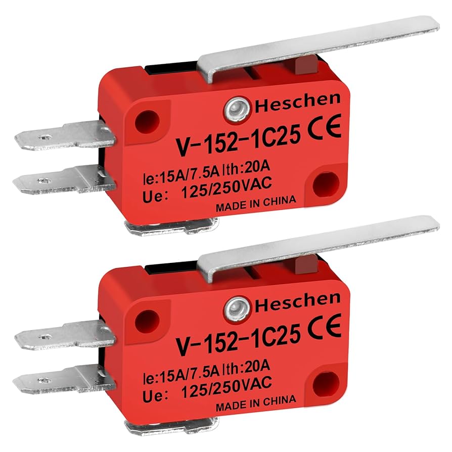 Amazon.com: Heschen Micro Switch, V-152-1C25, SPDT, Short